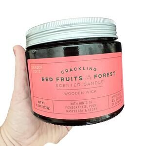 x1 NEW Trader Joe’s Limited Edition Crackling Red Fruits in the Forest Candle